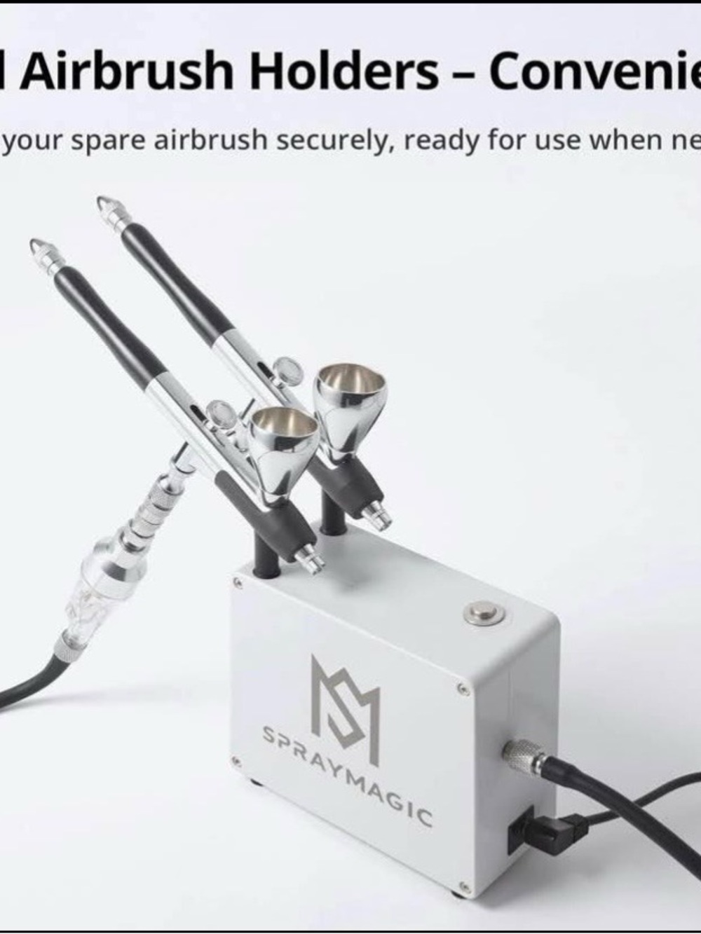 NEW Airbrush Kit with Compressor – Dual-Action Spray Gun for Art, Nails & Models - Picture 5 of 7